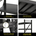 Giantz 4Mx2M Garage Shelving Warehouse Rack Black, image 6