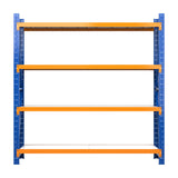 Giantz 2Mx2M Garage Shelving Warehouse Rack Pallet Racking Storage Shelf Blue - Side View
