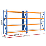 Giantz 4Mx2M Garage Shelving Warehouse Rack - Front View