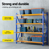 Giantz 4Mx2M Garage Shelving Warehouse Rack - Top-Down View