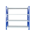 Giantz 2m x 2m steel garage shelving rack with 4 tiers, adjustable shelf height