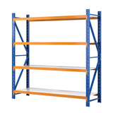 Giantz 2Mx2M Garage Shelving Warehouse Rack Pallet Racking Storage Shelf Blue - Close-Up Angle