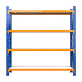 Giantz 2Mx2M Garage Shelving Warehouse Rack Pallet Racking Storage Shelf Blue - Side View