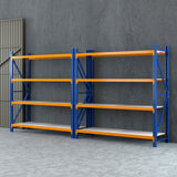 Giantz 4Mx2M Garage Shelving Warehouse Rack Orange - Close-Up Angle