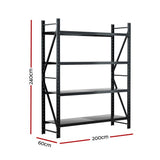 Giantz 2.4Mx2M Warehouse Shelving Garage Rack - Front View