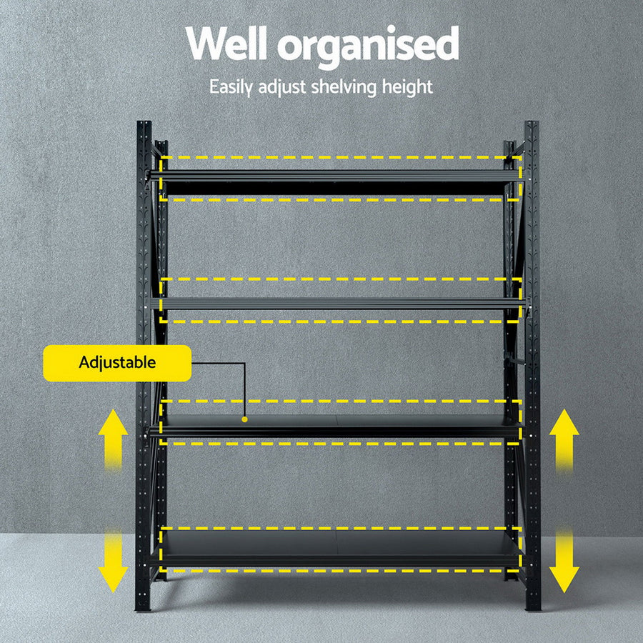Giantz 2.4Mx2M Warehouse Shelving Garage Rack, image 5