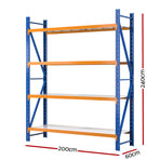 Giantz 2.4Mx2M Garage Shelving Warehouse Rack Pallet Racking Storage Shelf Blue, Storage