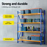 Giantz 4Mx2.4M Garage Shelving Warehouse Rack - Top-Down View