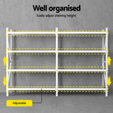 3Mx2M Giantz Garage Shelving Warehouse Rack - 45-Degree Angle