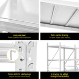 3Mx2M Giantz Garage Shelving Warehouse Rack - Rear View