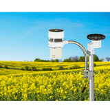 Devanti Weather Station Ultrasonic Anemometer Outdoor WiFi Rain Gauge Solar - Low Angle
