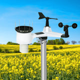 Devanti Weather Station Indoor Outdoor Wireless WiFi Professional Solar Sensor - Low Angle
