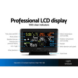 Devanti Wireless WiFi Professional Weather Station Solar Sensor LCD UV Light - Top-Down View