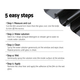 Giantz Window Tint Film Black Roll 5% VLT Home House 100cm X 30m Tinting tools - Rear View