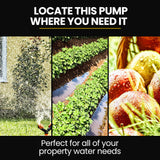 PROTEGE Multi-stage Water Hi-pressure Pump with Auto-controller Home Garden Irrigation 4-Stage Electric