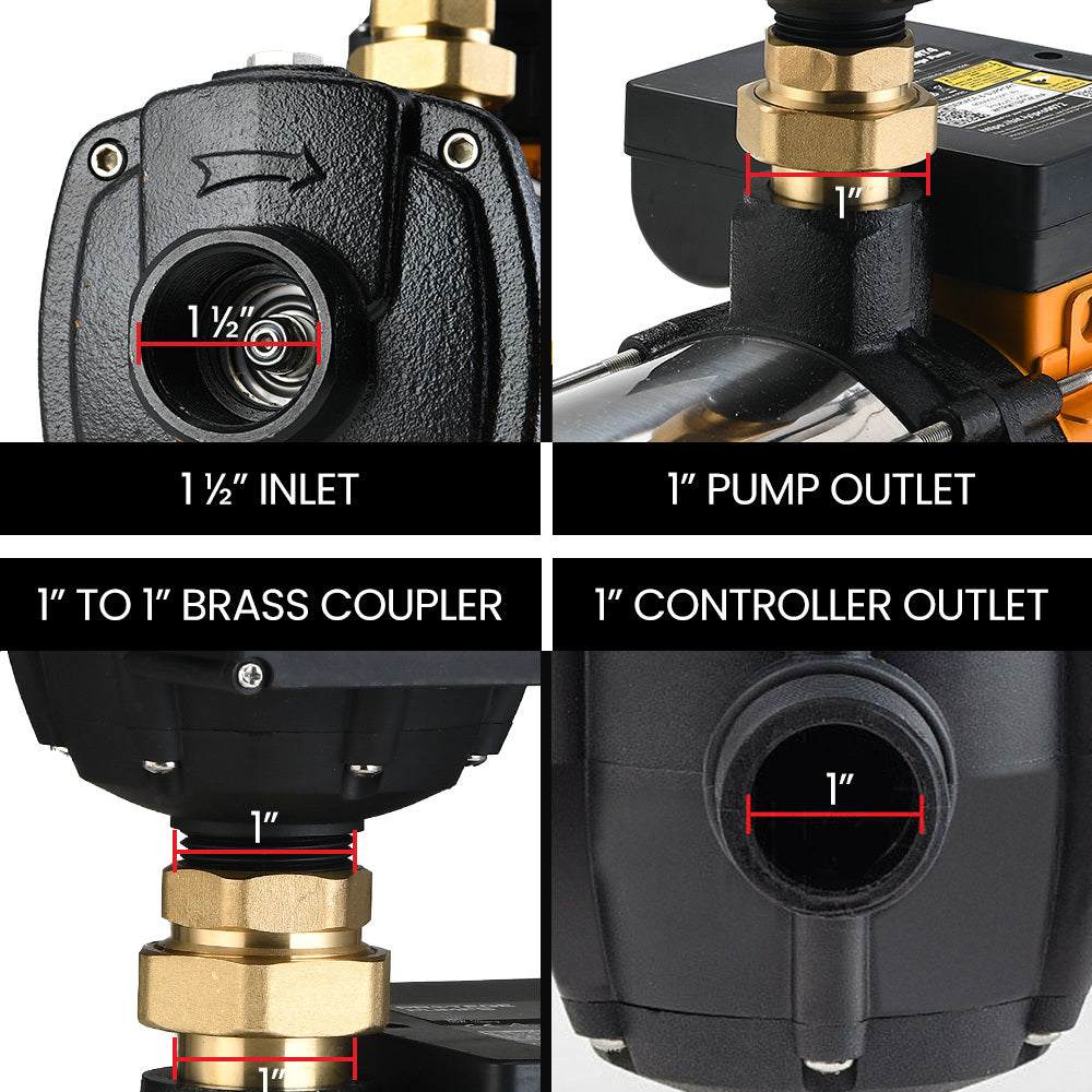 PROTEGE PT-MT6 2.16HP 6-Stage Water Pump with Controller