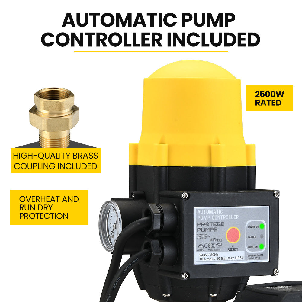 PROTEGE PT-MT6 2.16HP 6-Stage Water Pump with Controller