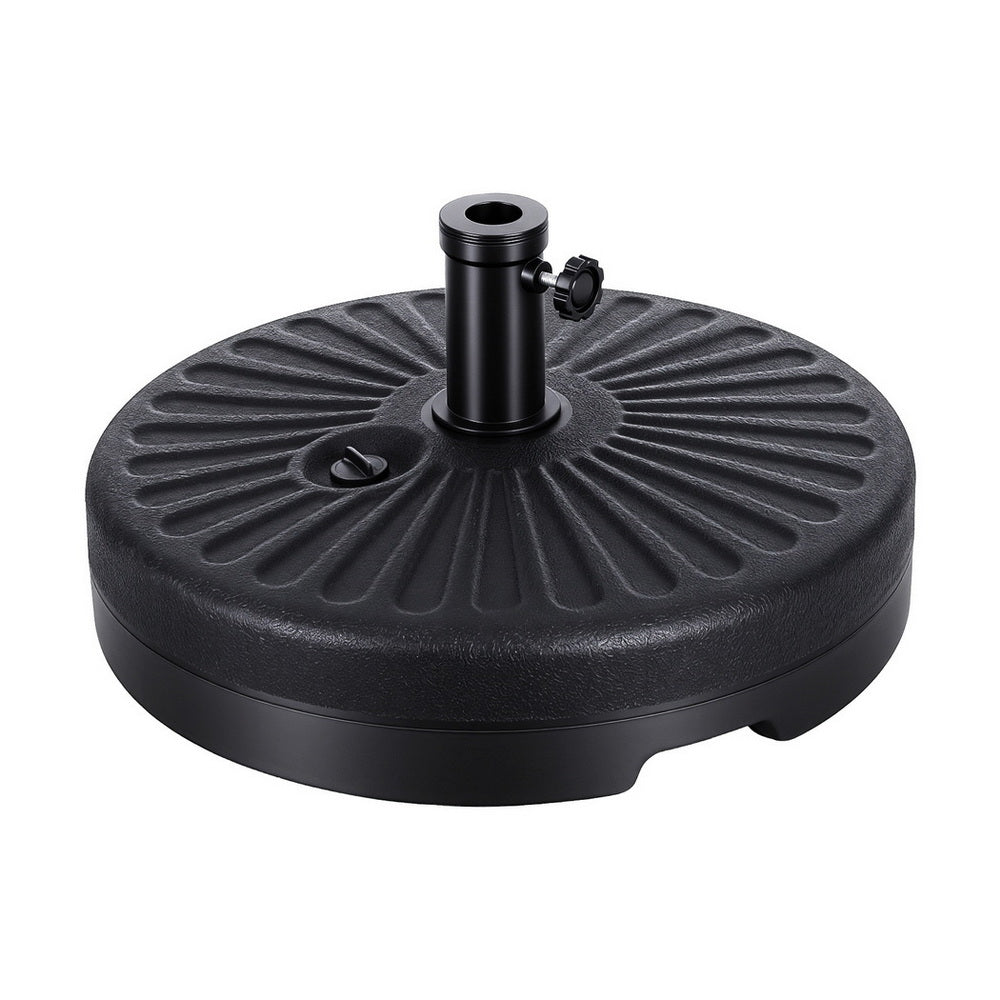 Instahut Outdoor Umbrella Base Weight Round Plastic Pole Holder 30-48mm Beach
