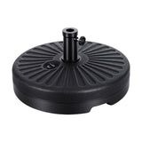Instahut Outdoor Umbrella Base Weight Round Plastic Pole Holder 30-48mm Beach - Front View
