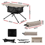 Weisshorn Folding Camping Table Portable Picnic Desk Camp Furniture - Front View