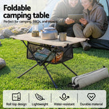 Weisshorn Folding Camping Table Portable Picnic Desk Camp Furniture - Top-Down View