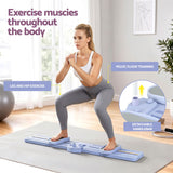 Everfit Thigh Hip Exerciser Home Ski Leg Trainer Machine Fitness Cardio Foldable - 45-Degree Angle