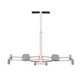 Everfit Foldable Ski Exercise Machine Leg Thigh Trainer Home Fitness Cardio Pink - Side View