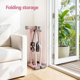 Everfit Foldable Ski Exercise Machine Leg Thigh Trainer Home Fitness Cardio Pink - Close-Up Angle