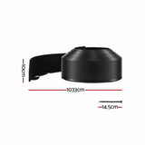 Green Fingers Garden Edging 33ft 30pcs Flexible Garden Border Plastic Lawn Edging Black - Front View