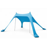 Weisshorn Camping Tent Beach Tent Canopy Sun Shelter Portable Blue - Low Angle