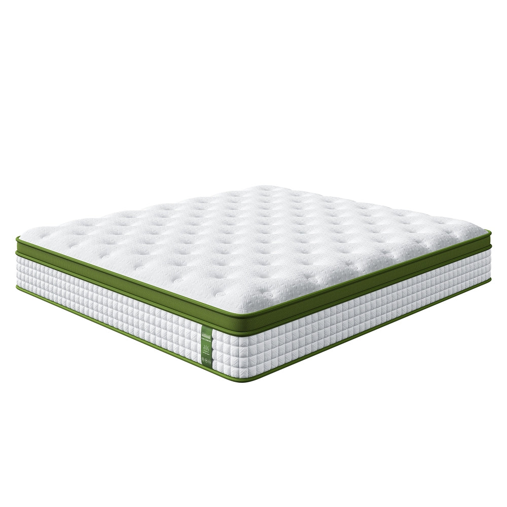 BedStory King 30cm Hybrid Mattress Cooling Gel Memory Foam 5 Zone Pocket Spring Bed Temperature Regulating