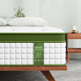 BedStory King 30cm Hybrid Mattress Cooling Gel Memory Foam 5 Zone Pocket Spring Bed Temperature Regulating