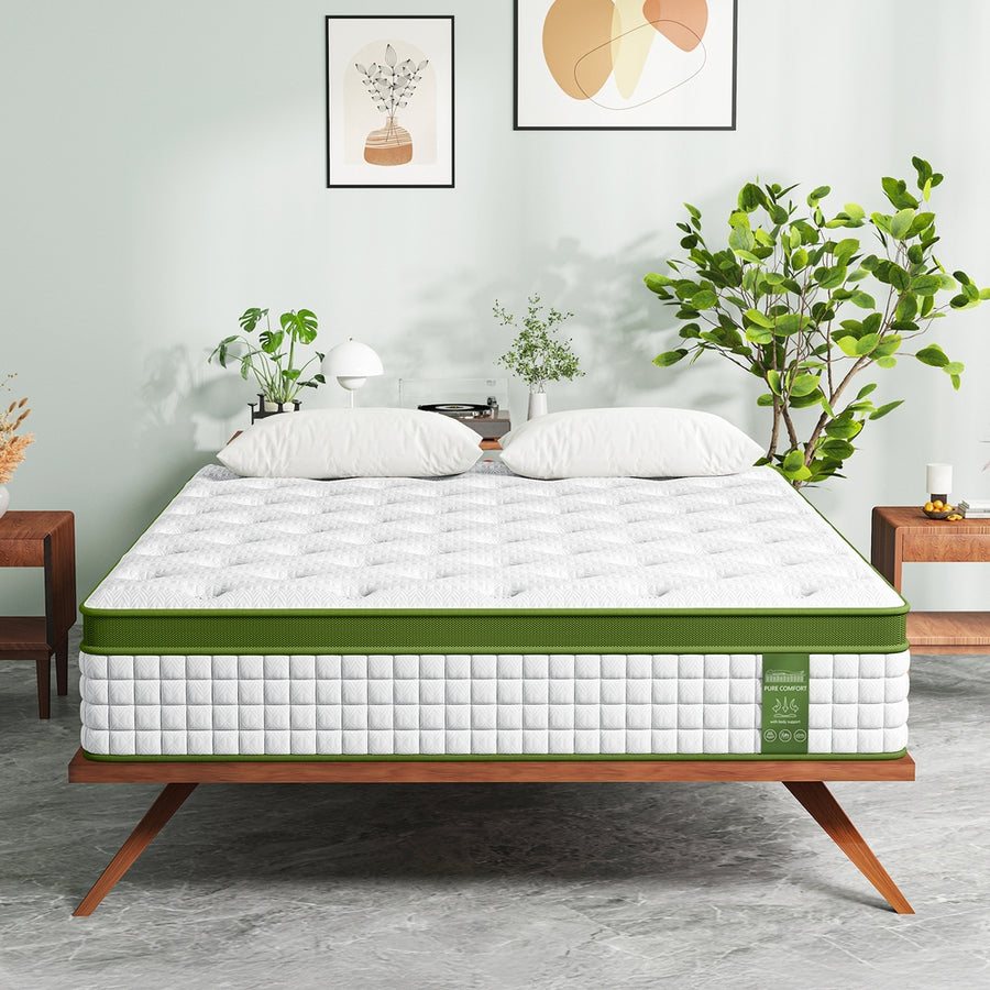 BedStory Single 30cm Hybrid Mattress Cooling Gel Memory Foam 5 Zone Pocket Spring Bed Temperature Regulating