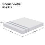 BedStory King Memory Foam Mattress 20cm Cooling Gel Foam Mattress in a Box Medium Soft Feel - Top-Down View