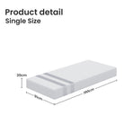 20cm Single Reversible Gel Memory Foam Mattress BedStory Medium Soft & Firm