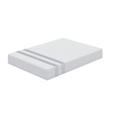 BedStory Double Memory Foam Mattress 25cm Cooling Gel Foam Mattress in a Box Medium Feel - Front View