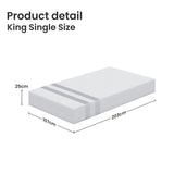 BedStory King Single Memory Foam Mattress 25cm Cooling Gel Foam Mattress in a Box Medium Feel - Side View