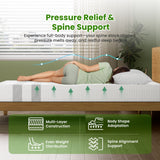 25cm King Single Reversible Gel Memory Foam Mattress BedStory Medium & Firm - 45-Degree Angle