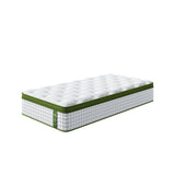 BedStory 34cm King Single Latex Hybrid Mattress Medium Firm - 5 Zone Pocket Spring Bed for Pressure Relief Motion Isolation - Front View