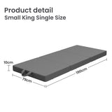 BedStory Folding Mattress Small King Single Trifold Mattress Firm Support Foam Washable Cover 10cm - Side View