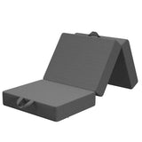 BedStory Folding Mattress Small King Single Trifold Mattress Firm Support Foam Washable Cover 15cm - Front View