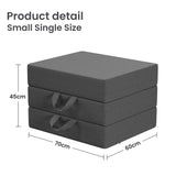 BedStory Folding Mattress Small Single Trifold Mattress Firm Support Foam Washable Cover 15cm - Top-Down View