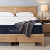 RoomSense Double 34cm Medium Soft Gel Mattress Bundle, Oatmeal Bed Frame - Extra Image