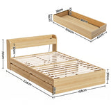 RoomSense Queen Firm Mattress 26cm Bundle with Storage Bed Frame - Side View