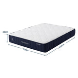 RoomSense Queen Firm Mattress 26cm Bundle with Storage Bed Frame - Top-Down View