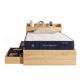 RoomSense Single Firm Mattress 26cm Bundle with Storage Bed Frame - Front View