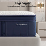 RoomSense Double Mattress, 34cm Thick Medium Soft Hybrid Mattress for Back Pain Relief, Tencel Cooling Pocket Spring Mattress Double Size in a Box - Extra Image