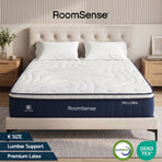 RoomSense King Mattress , 30cm Medium Firm Hybrid Mattress with Latex Lumbar Support for Back Pain Relief ,, image 2