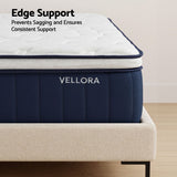RoomSense Single Mattress , 30cm Medium Firm Hybrid Mattress with Latex Lumbar Support for Back Pain Relief , Pocket Spring Mattress Single Size in a Box - Extra Image