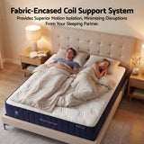 RoomSense Double Mattress, 26cm Orthopedic Firm Mattress for Back Pain Relief, Pocket Spring Hybrid Mattress Double Size for Home & Rental - Extra Image